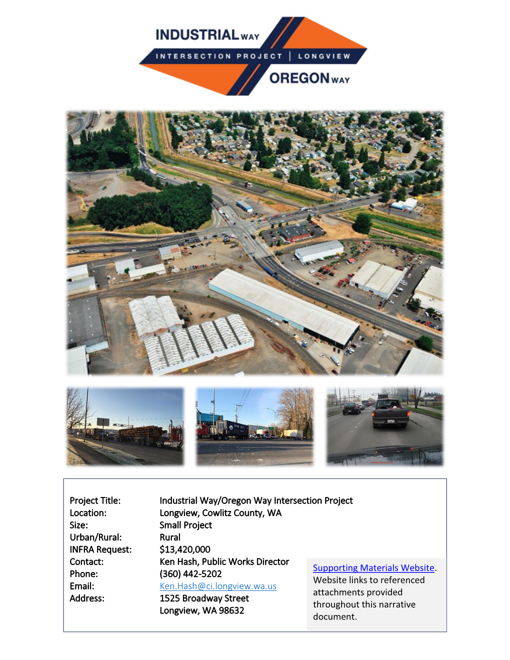 Longview, Cowlitz County, WA Size: Small Project