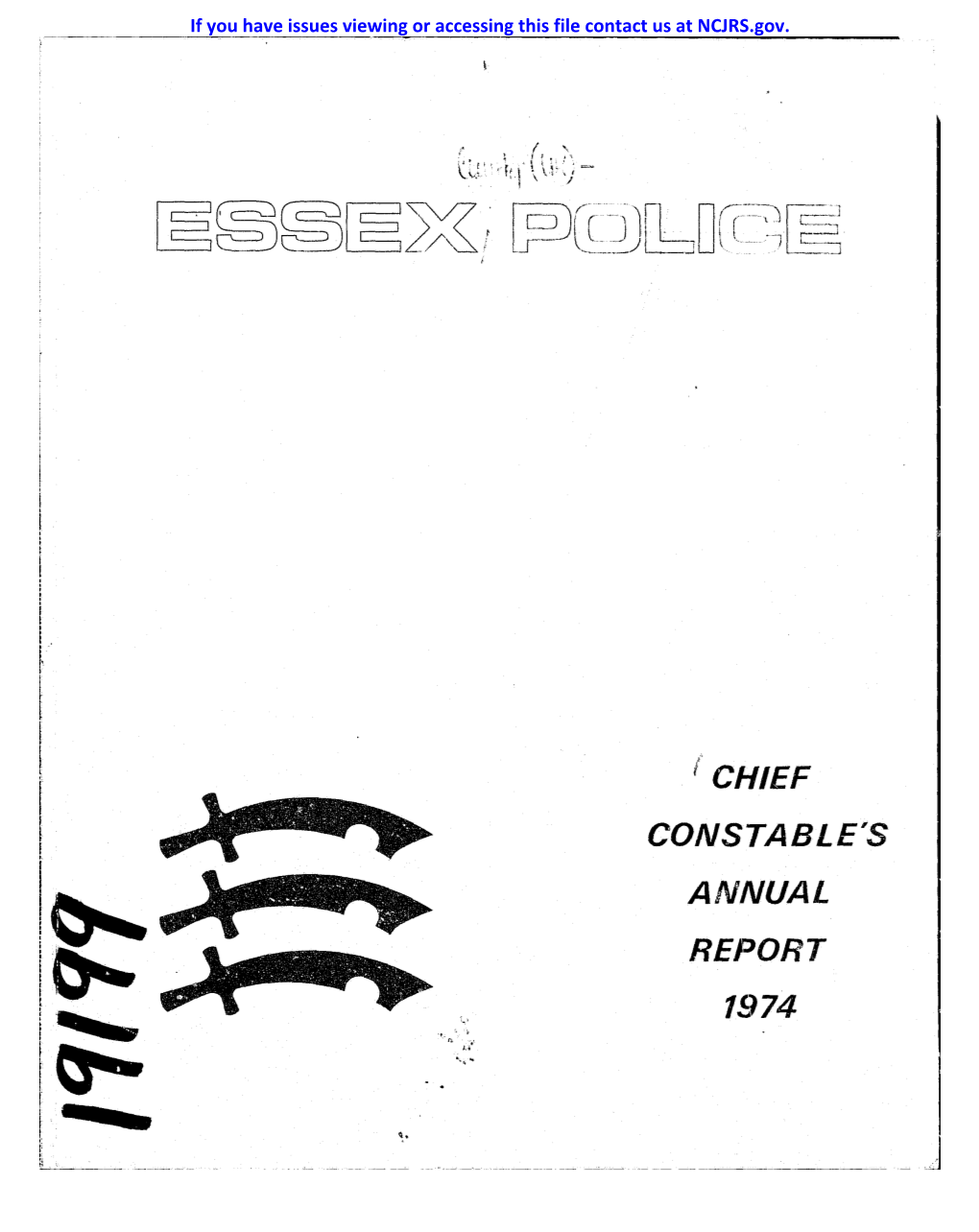 CHIEF CONSTABLE's ANNUAL 1!;L74