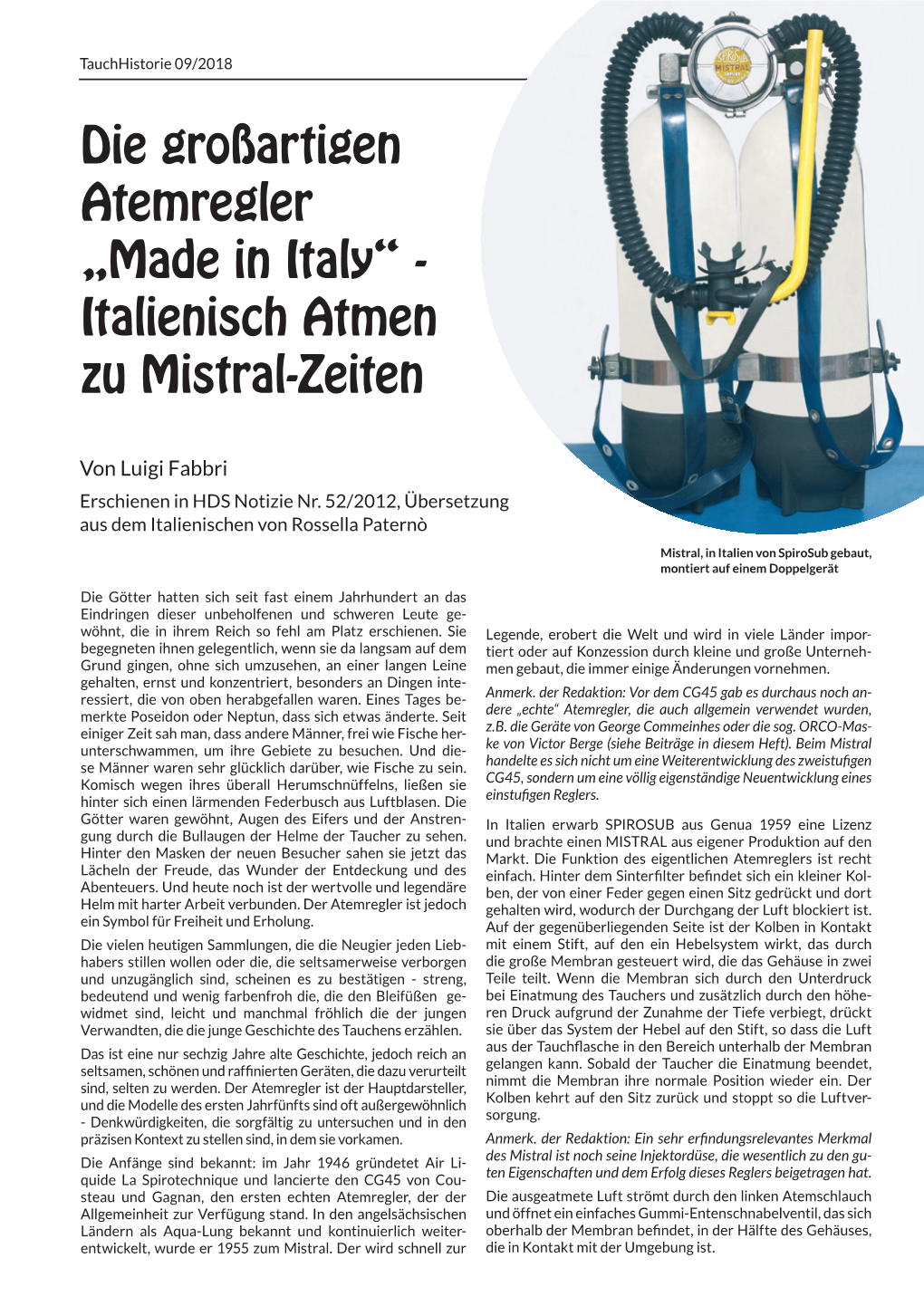 Italienisch Atmen Zu Mistral-Zeiten