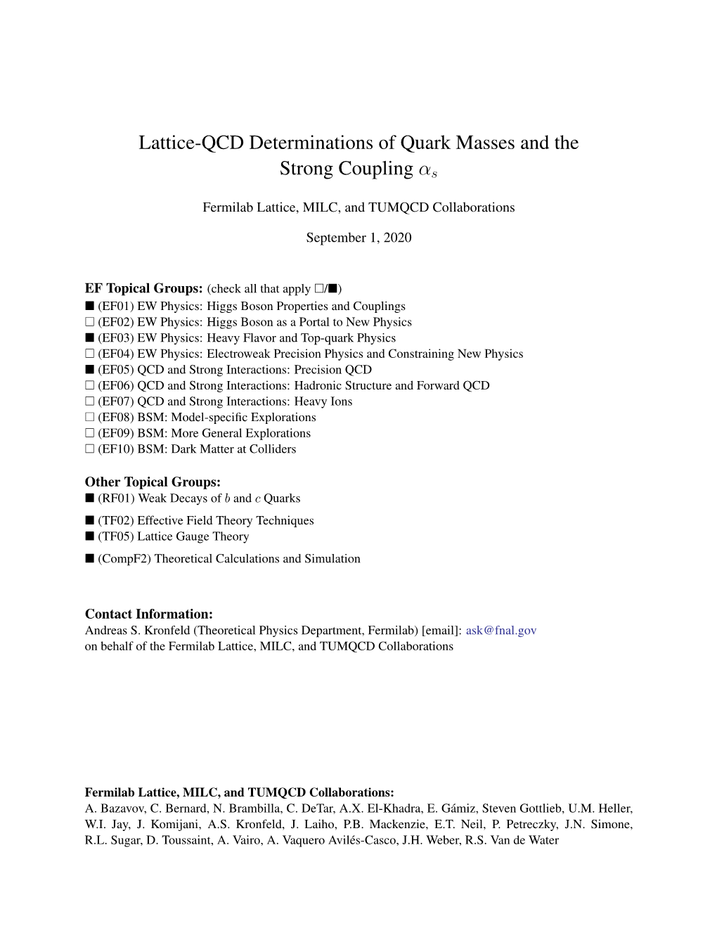 Lattice-QCD Determinations of Quark Masses and the Strong Coupling Αs