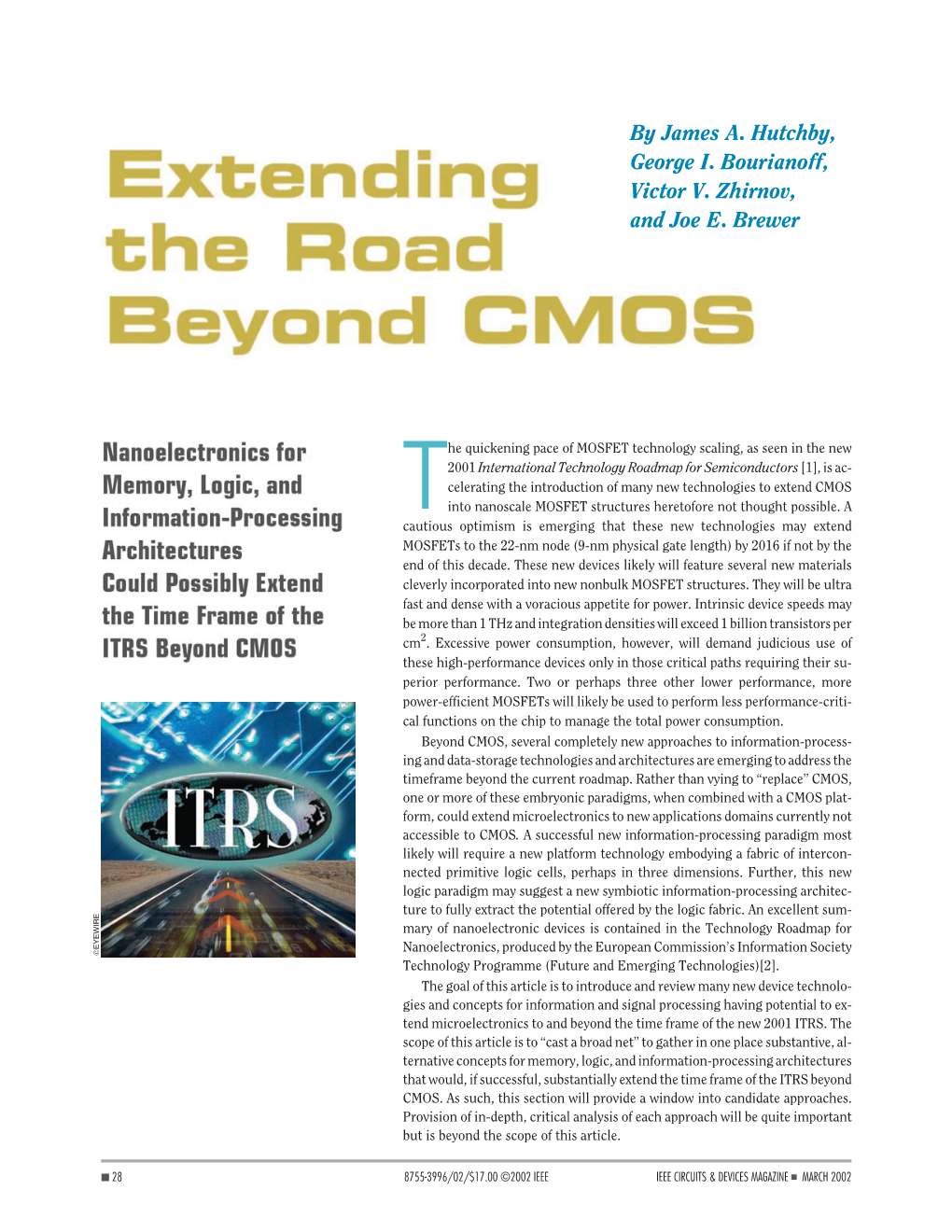 Extending the Road Beyond CMOS