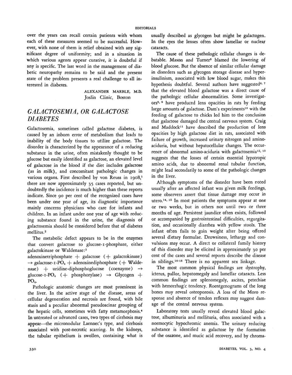 Galactosemia, Or Galactose Diabetes