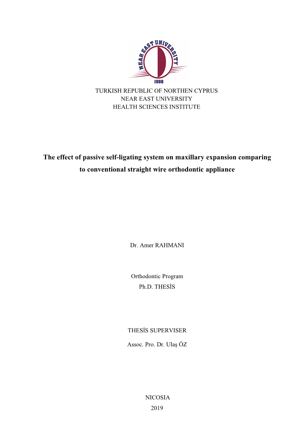 The Effect of Passive Self-Ligating System on Maxillary Expansion Comparing to Conventional Straight Wire Orthodontic Appliance