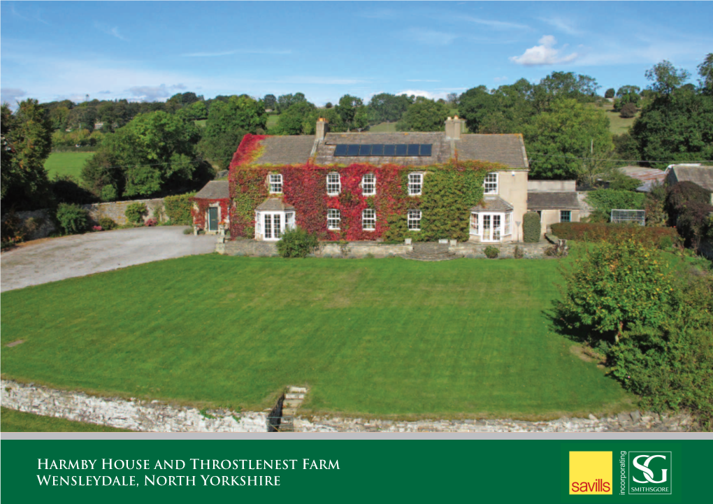 Harmby House and Throstlenest Farm Wensleydale, North Yorkshire