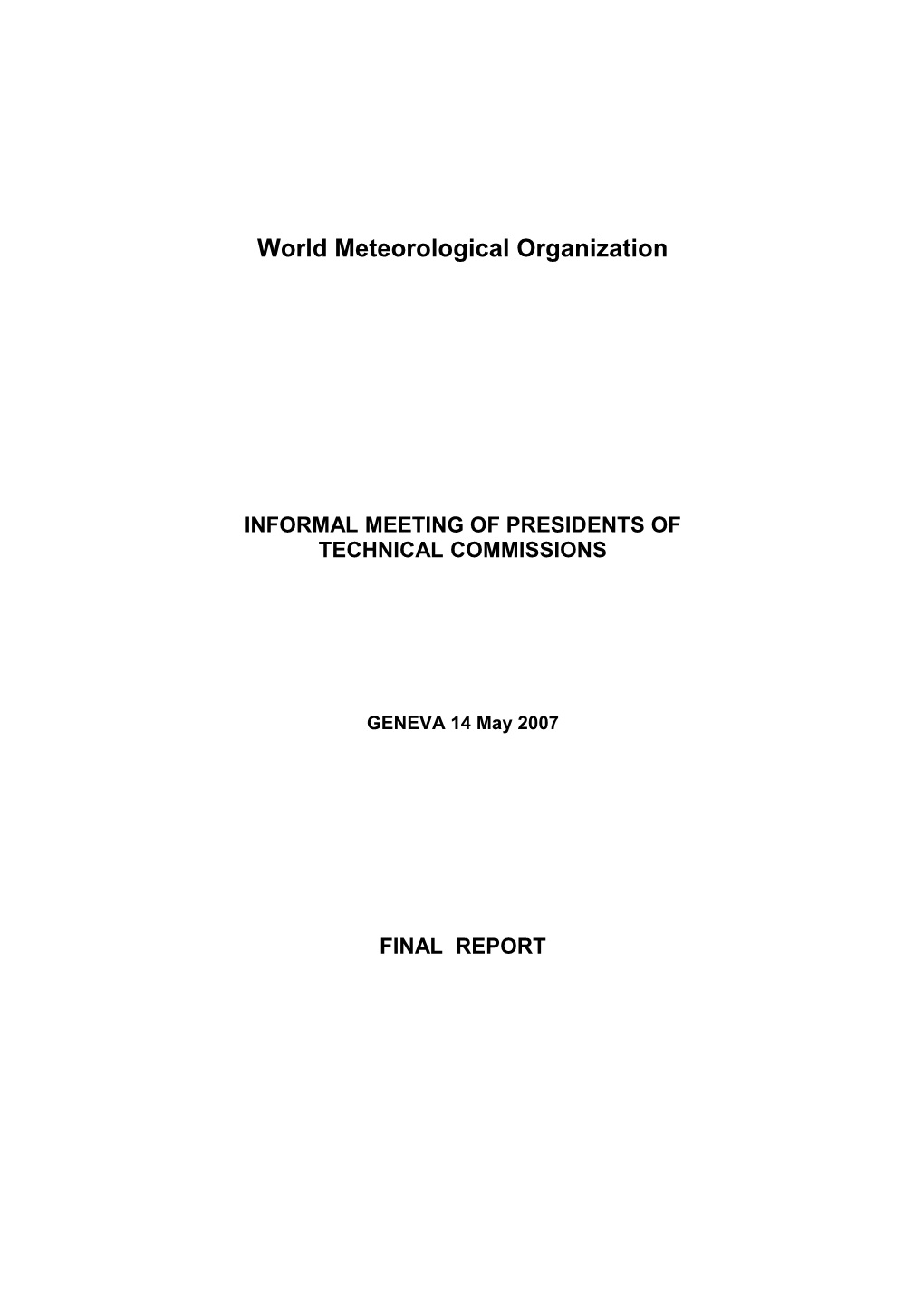 World Meteorological Organization s12