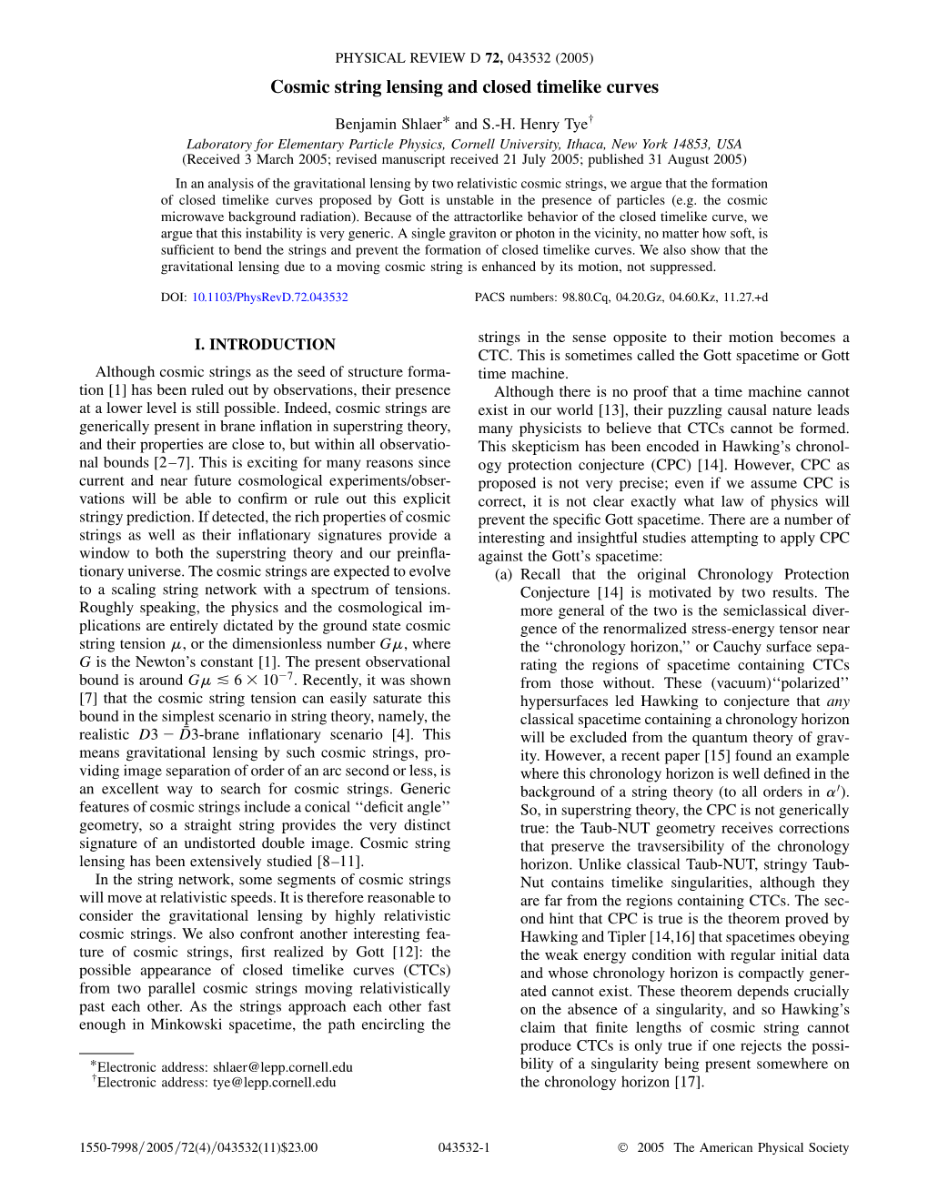 Cosmic String Lensing and Closed Timelike Curves