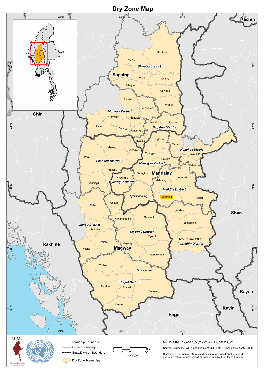 Dry Zone Map