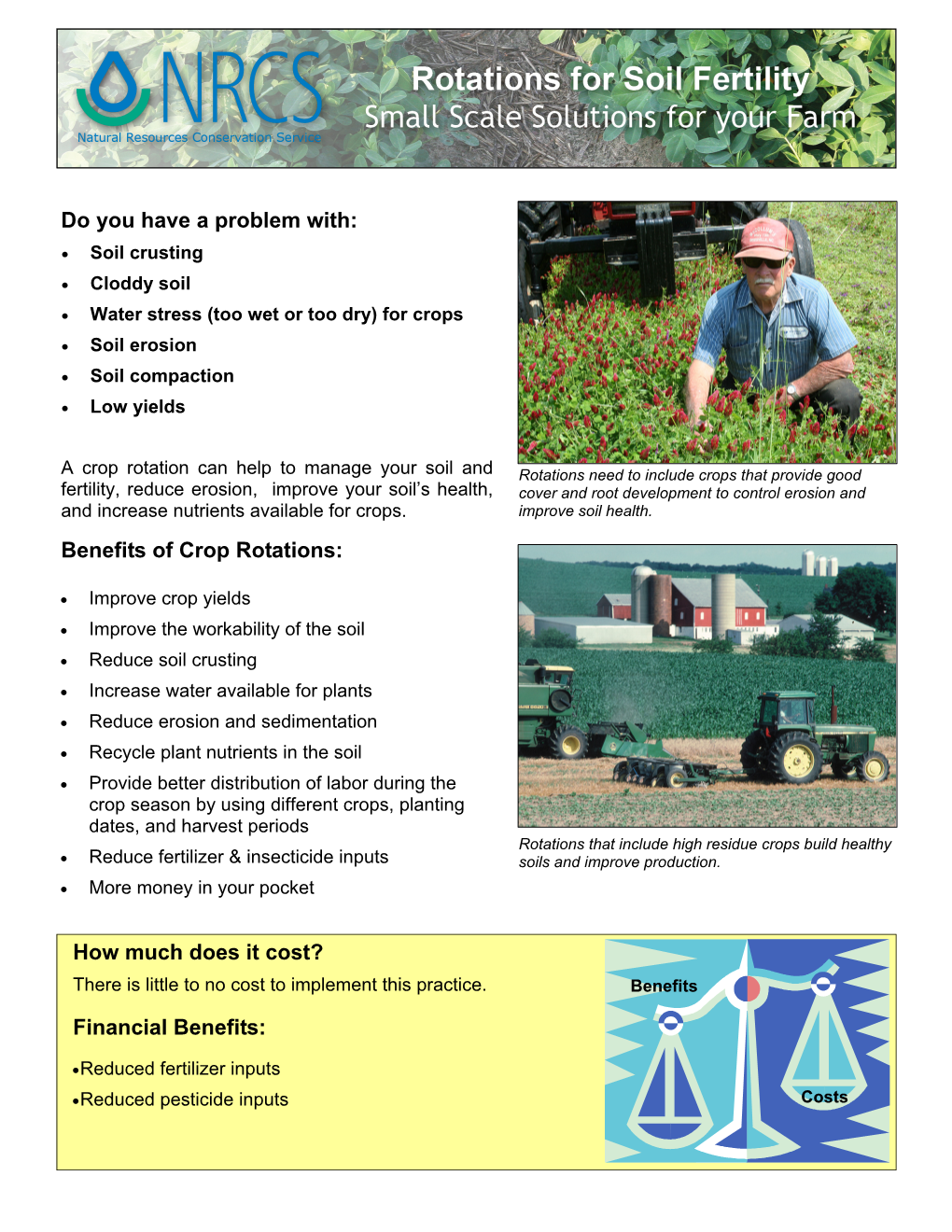 Rotations for Soil Fertility