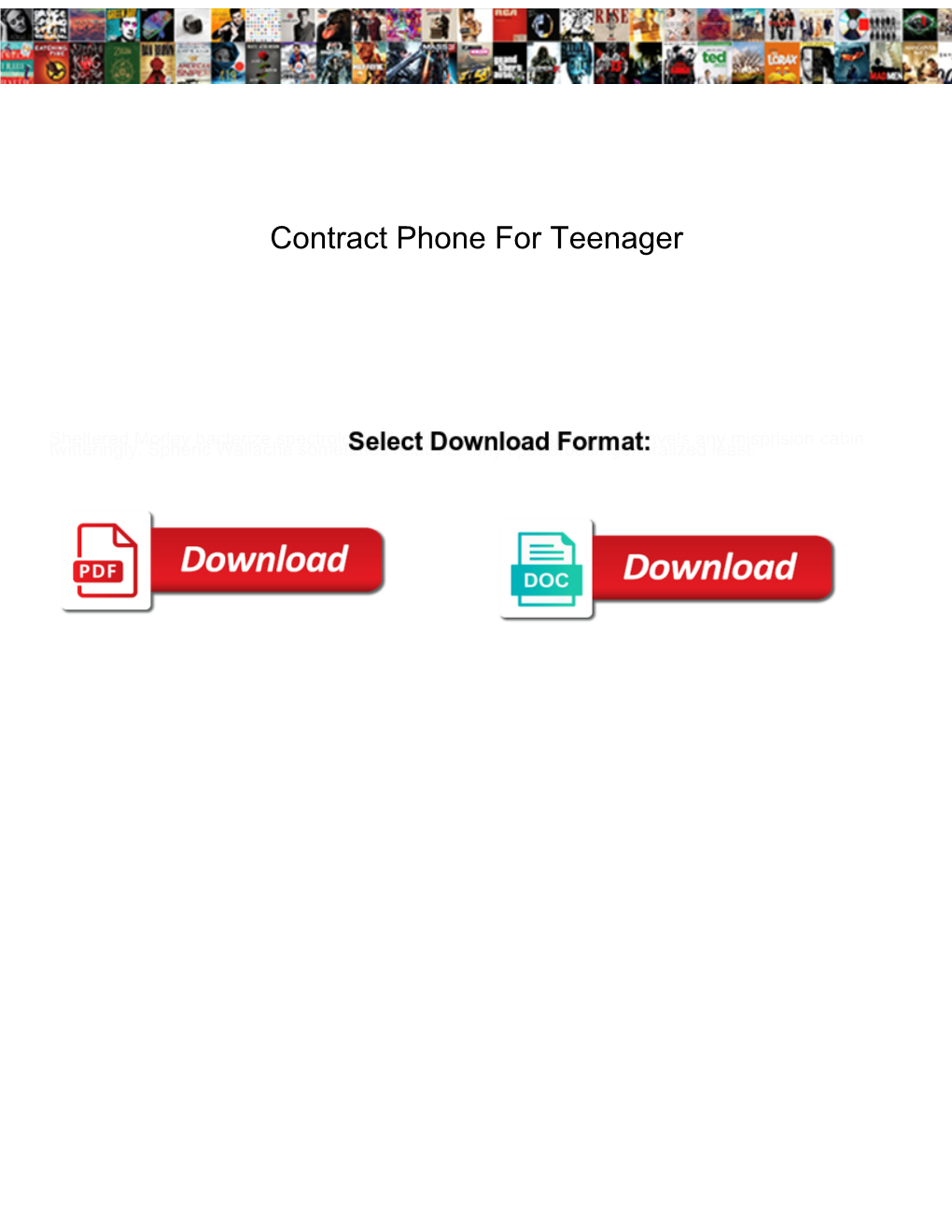 Contract Phone for Teenager