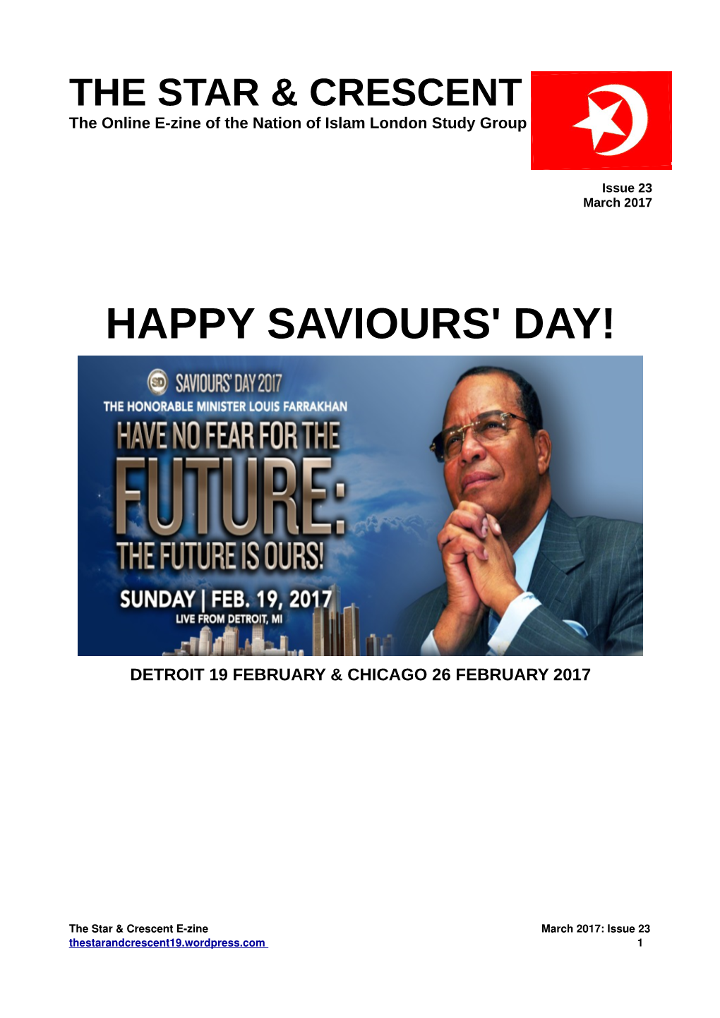 Happy Saviours' Day!