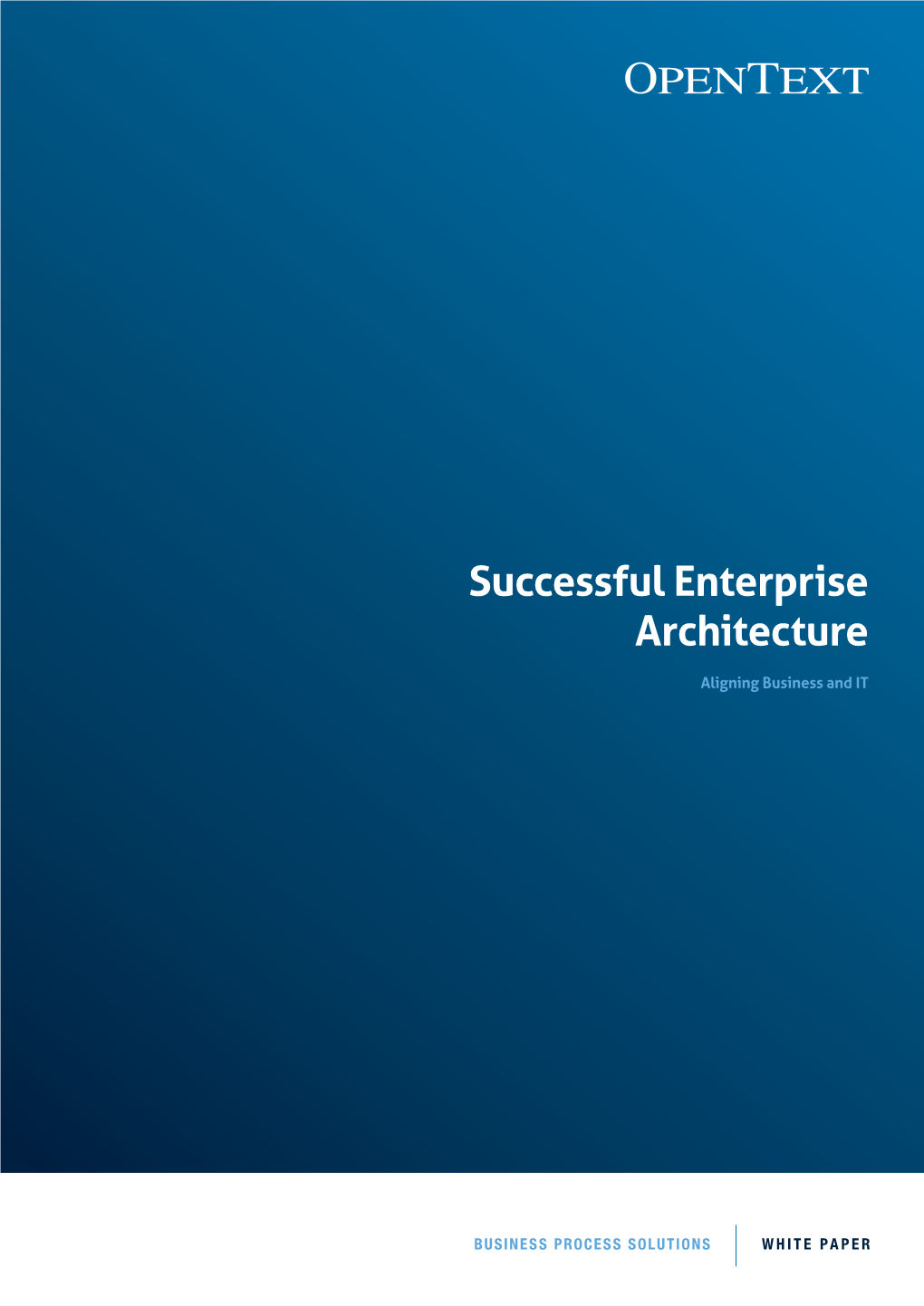 Successful Enterprise Architecture