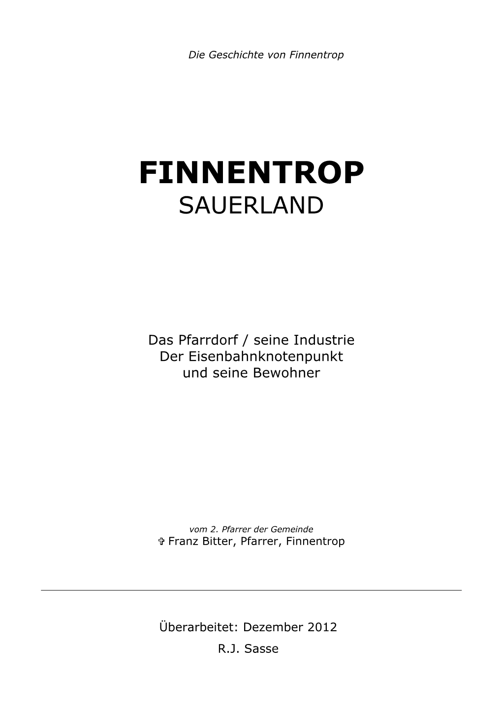 Die Geschichte Von Finnentrop