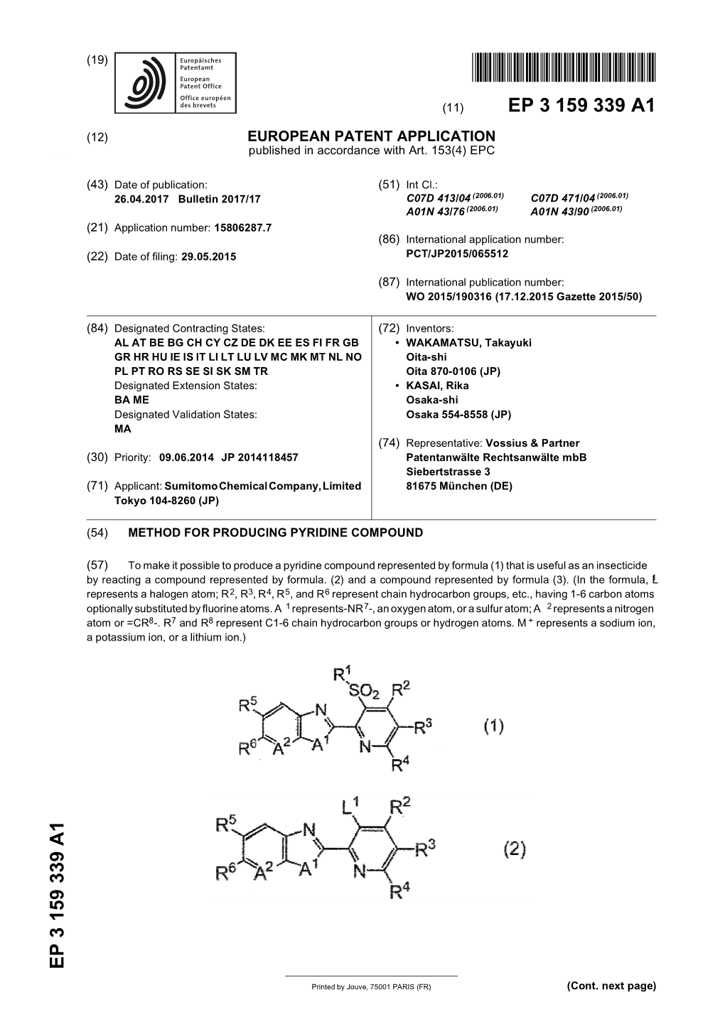 Method for Producing Pyridine Compound