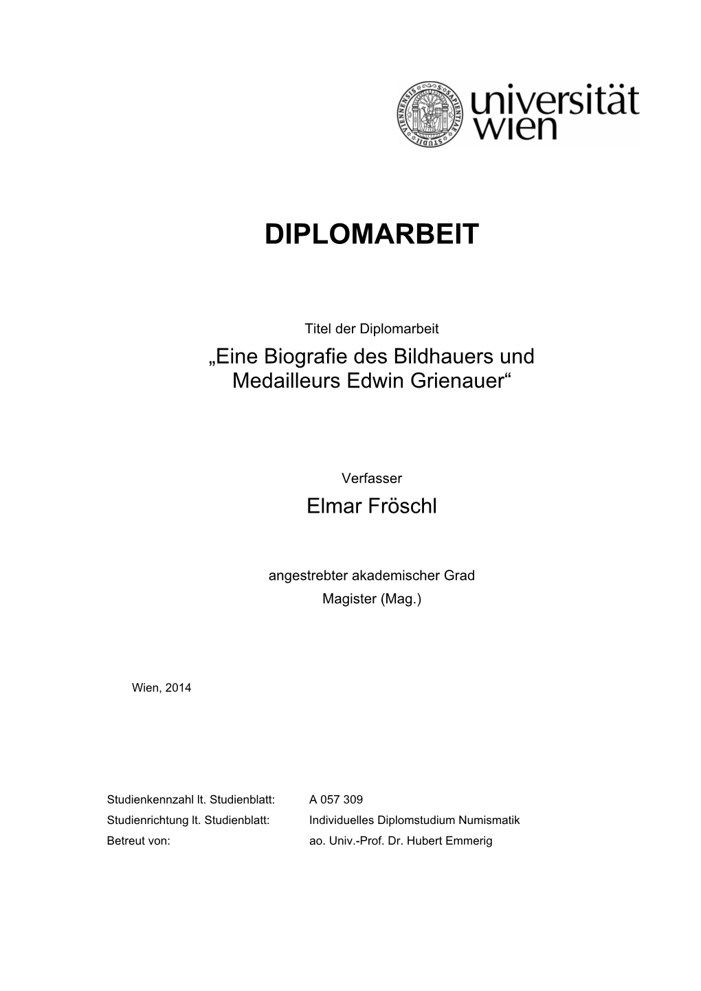 Diplomarbeit