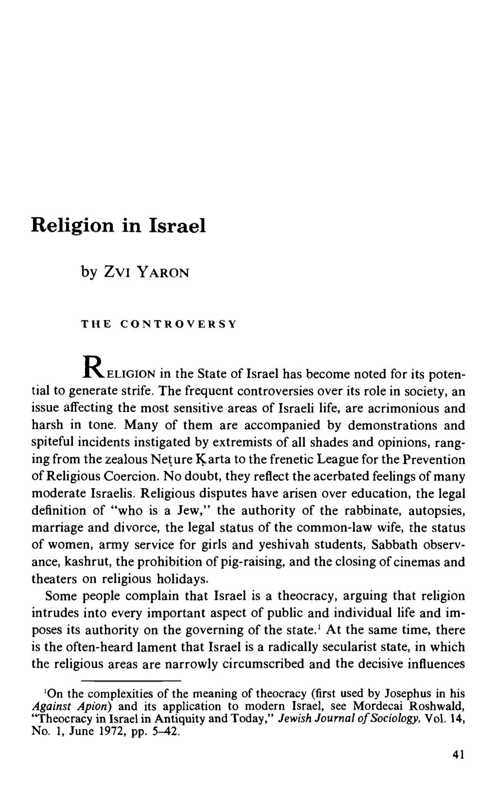 Religion in Israel