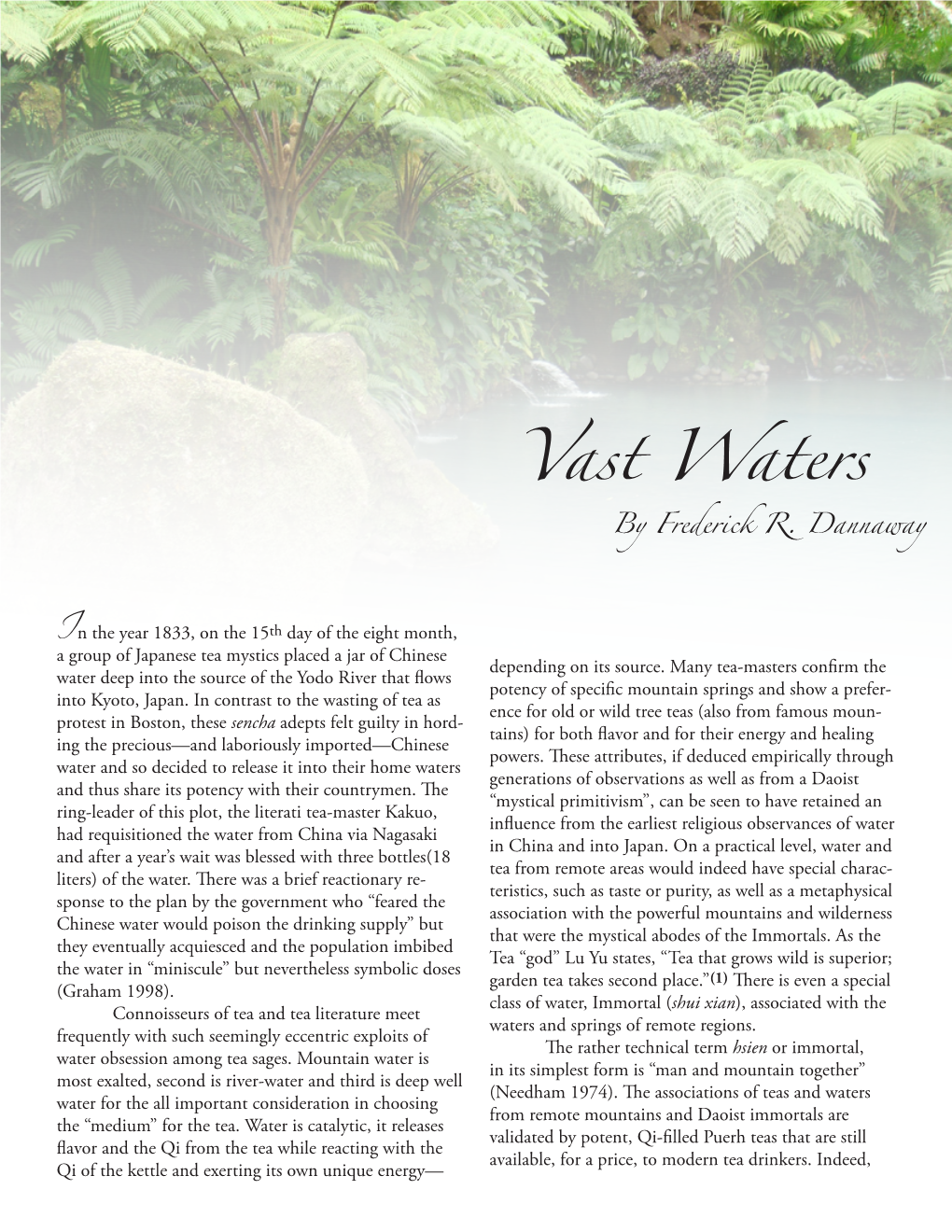 Vast Waters by Frederick R