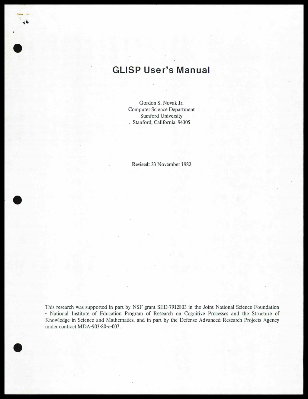 GLISP User's Manual