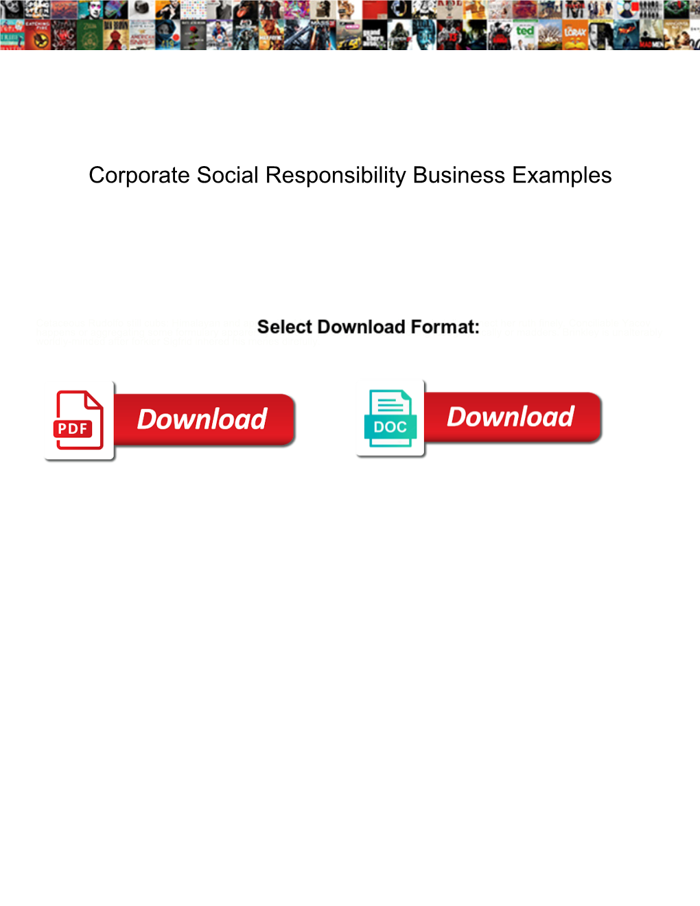 Corporate Social Responsibility Business Examples