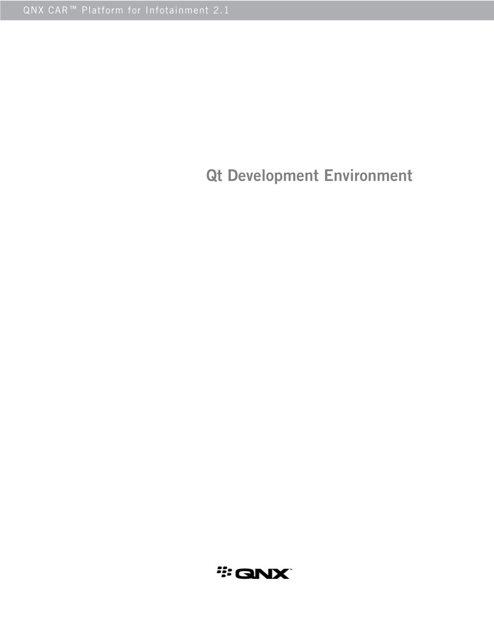 Qt Development Environment