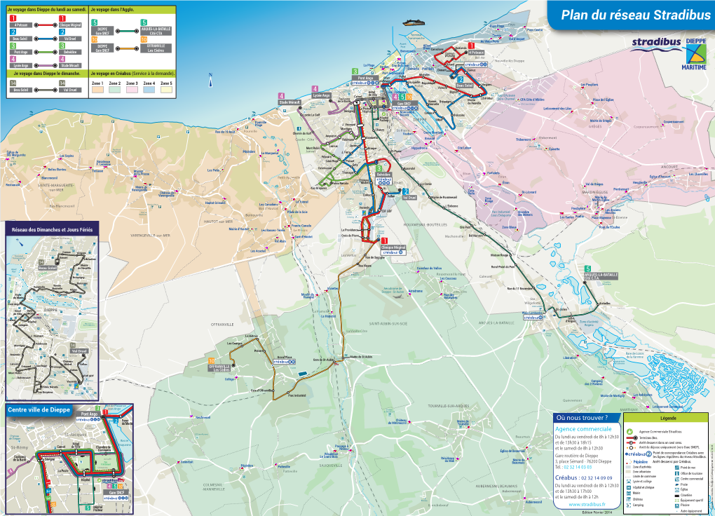 Plan Du Réseau Stradibus 4 Poteaux Clinique Mégival 5 5 Puys Ruepuys Plage Leclerc Ch