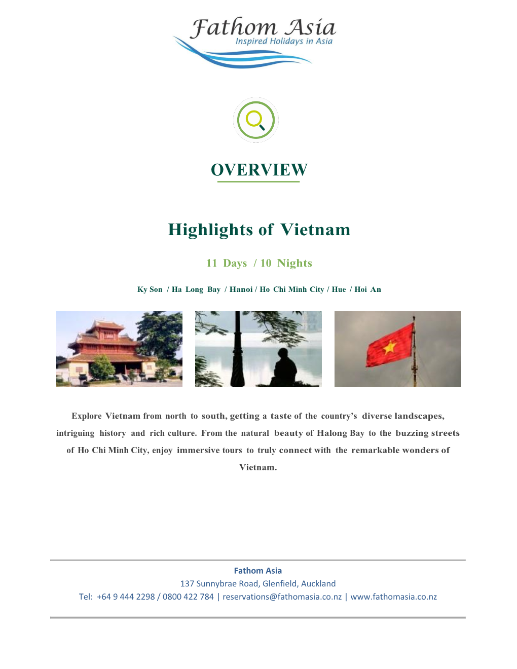 OVERVIEW Highlights of Vietnam