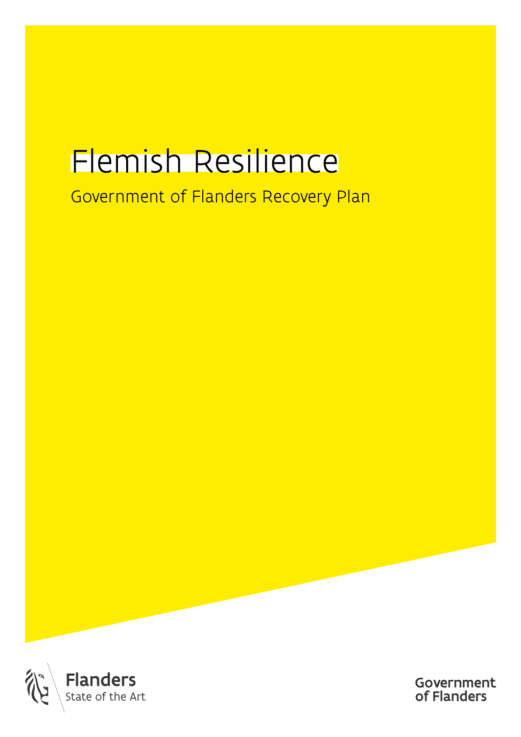 Flemish Resilience Government of Flanders Recovery Plan