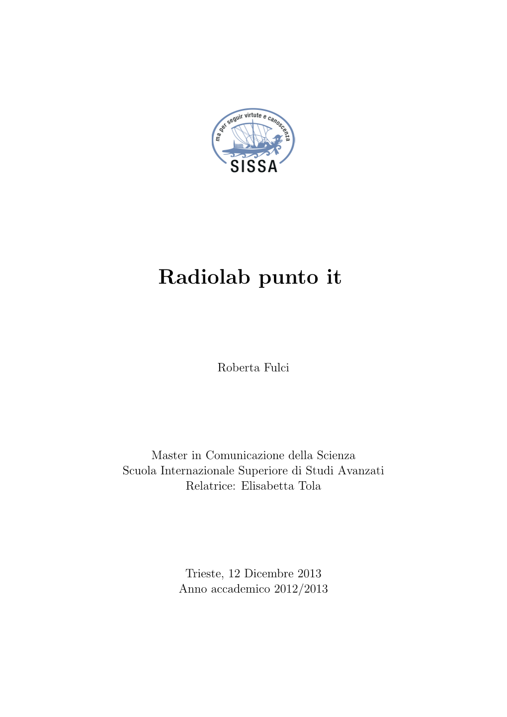 Radiolab Punto It
