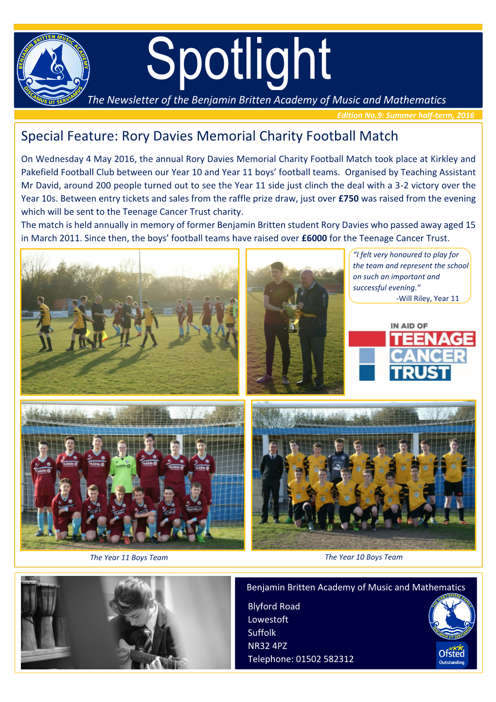 Special Feature: Rory Davies Memorial Charity Football Match