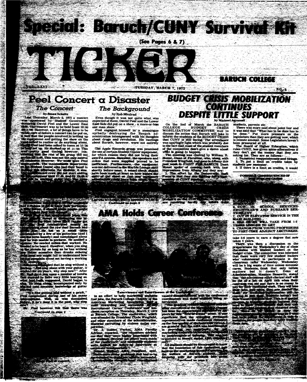 The Ticker, March 7, 1972