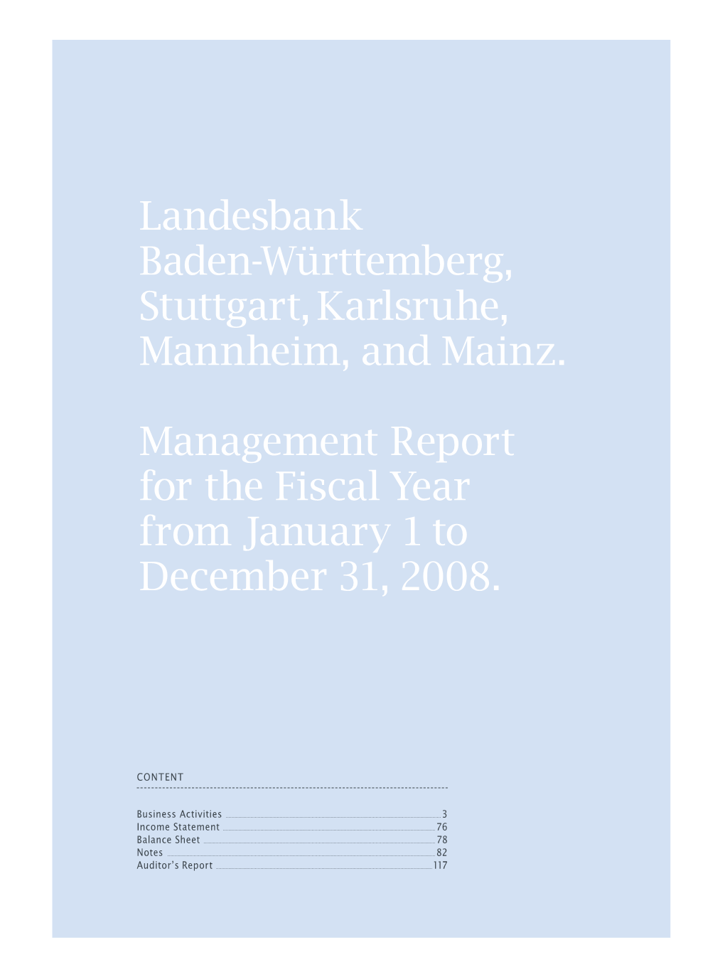 Landesbank Baden-Württemberg, Stuttgart, Karlsruhe, Mannheim, and Mainz