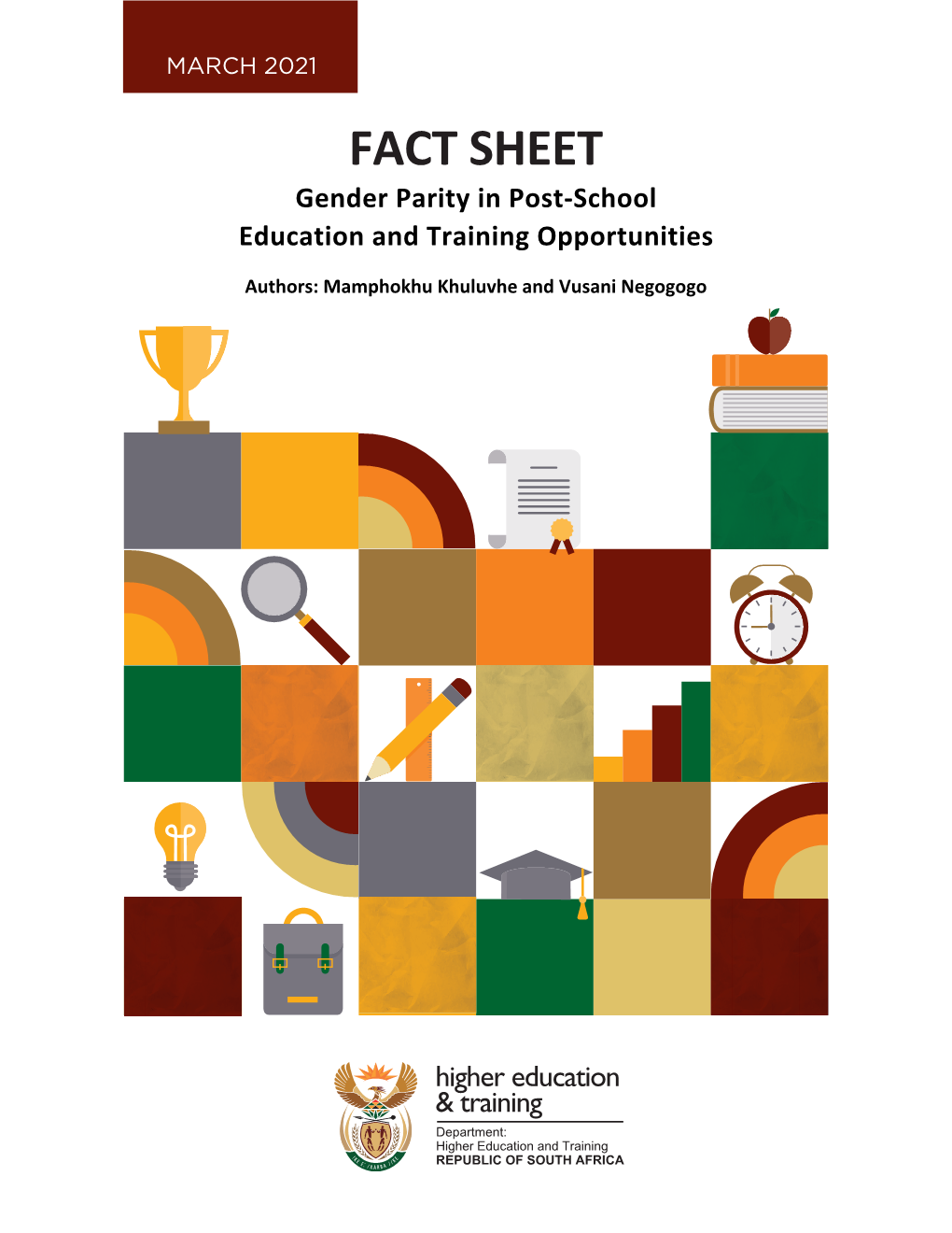 Fact Sheet on Gender Parity in Post-School Education And