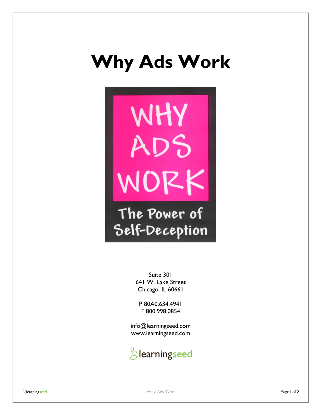 Why Ads Work