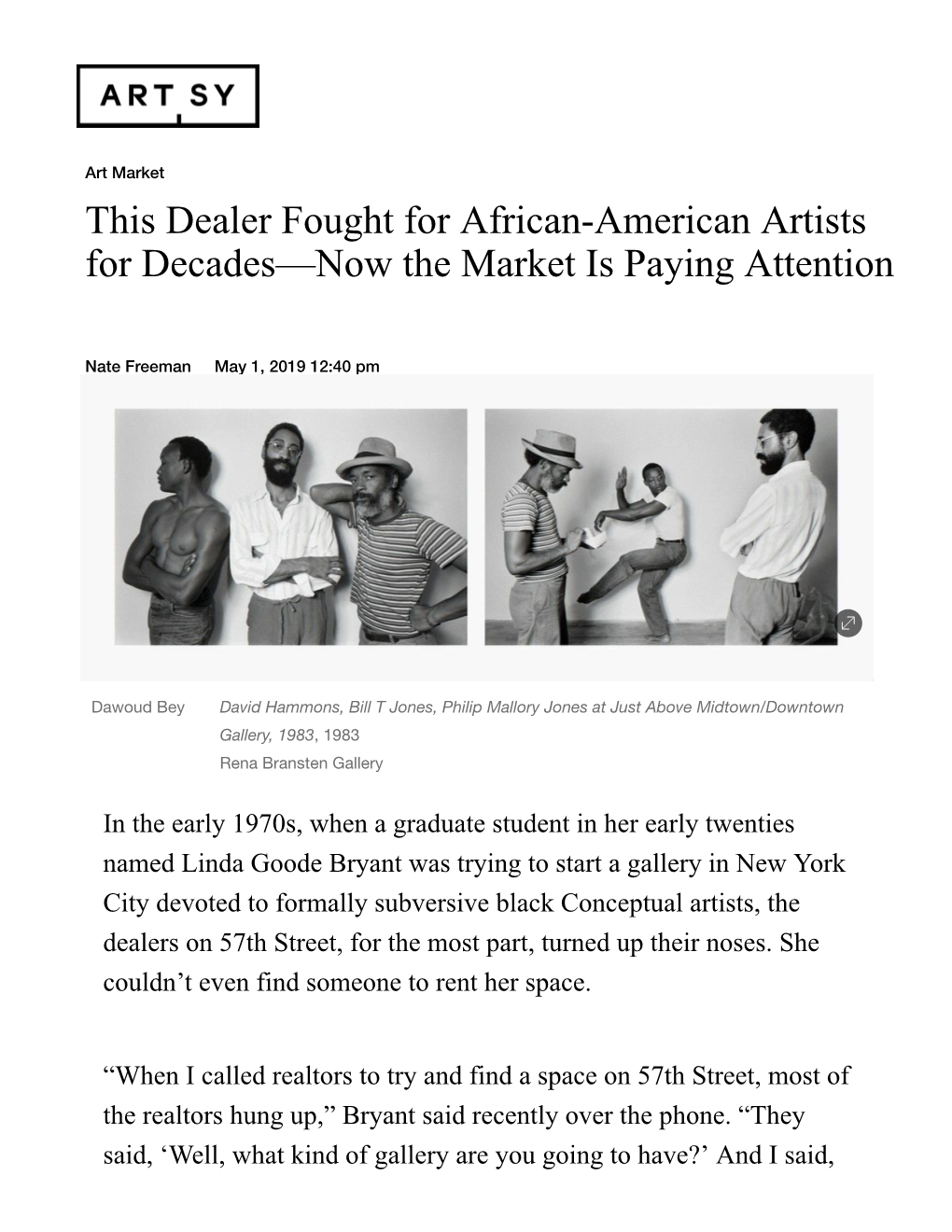 This Dealer Fought for Africanamerican Artists for Decades—Now the Market Is Paying Attention