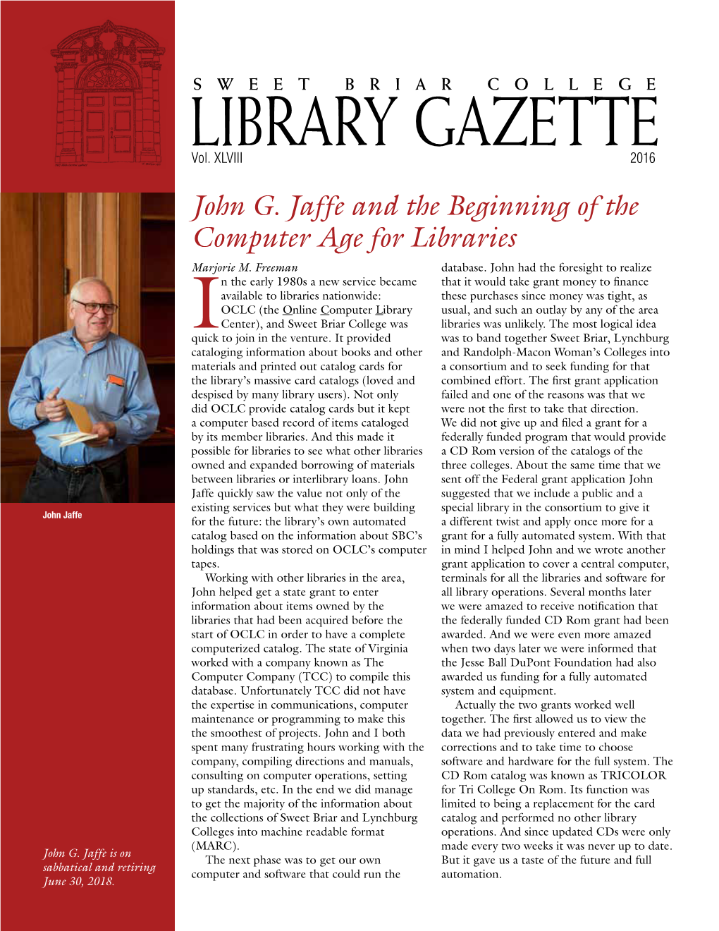 Library Gazette Vol