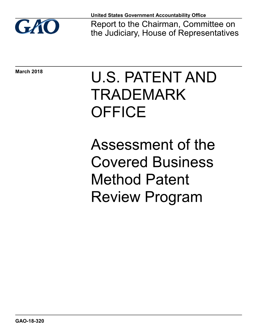 Assessment of the Covered Business Method Patent Review Program