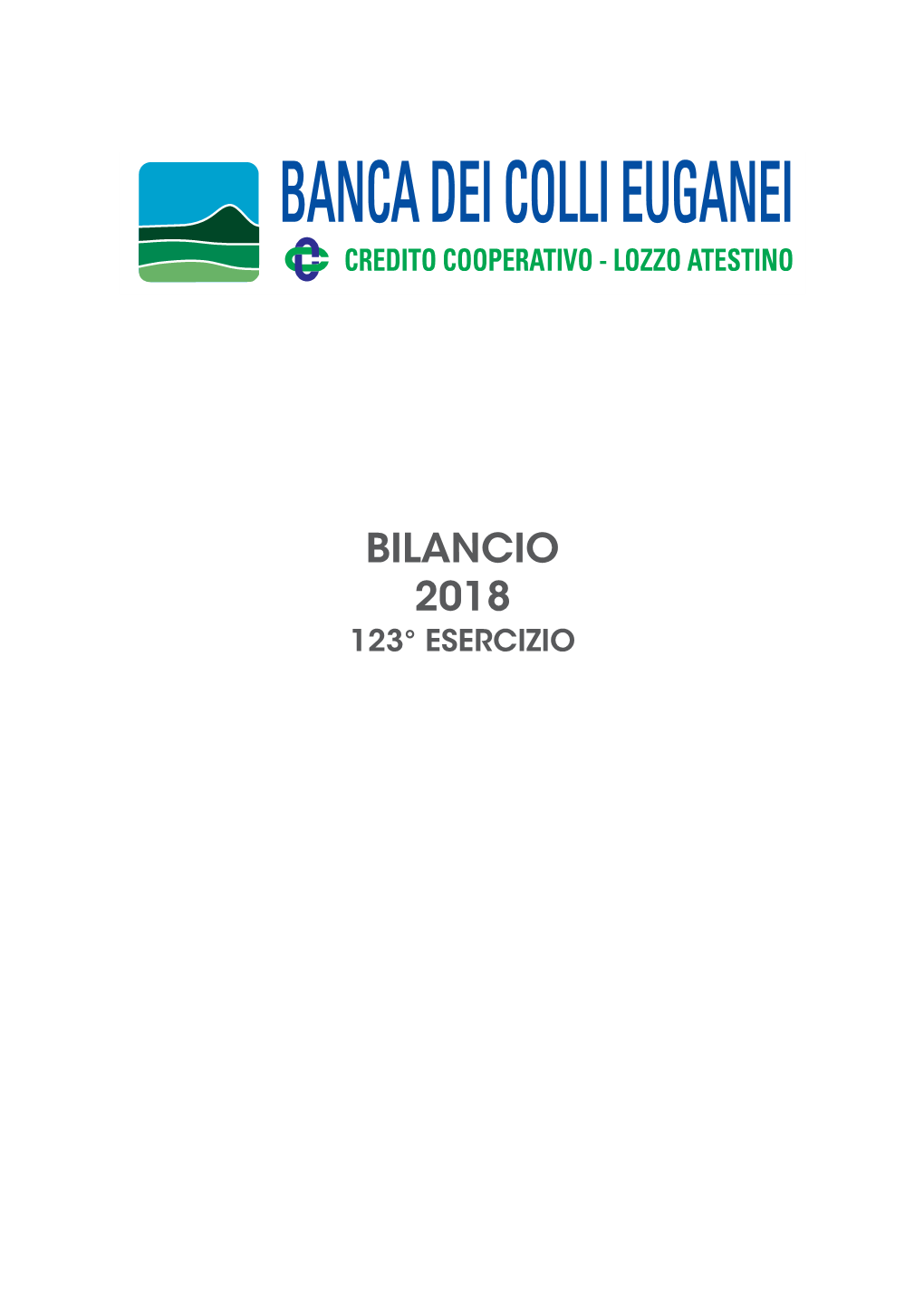 Bilancio 31.12.2018 Banca Dei Colli Euganei