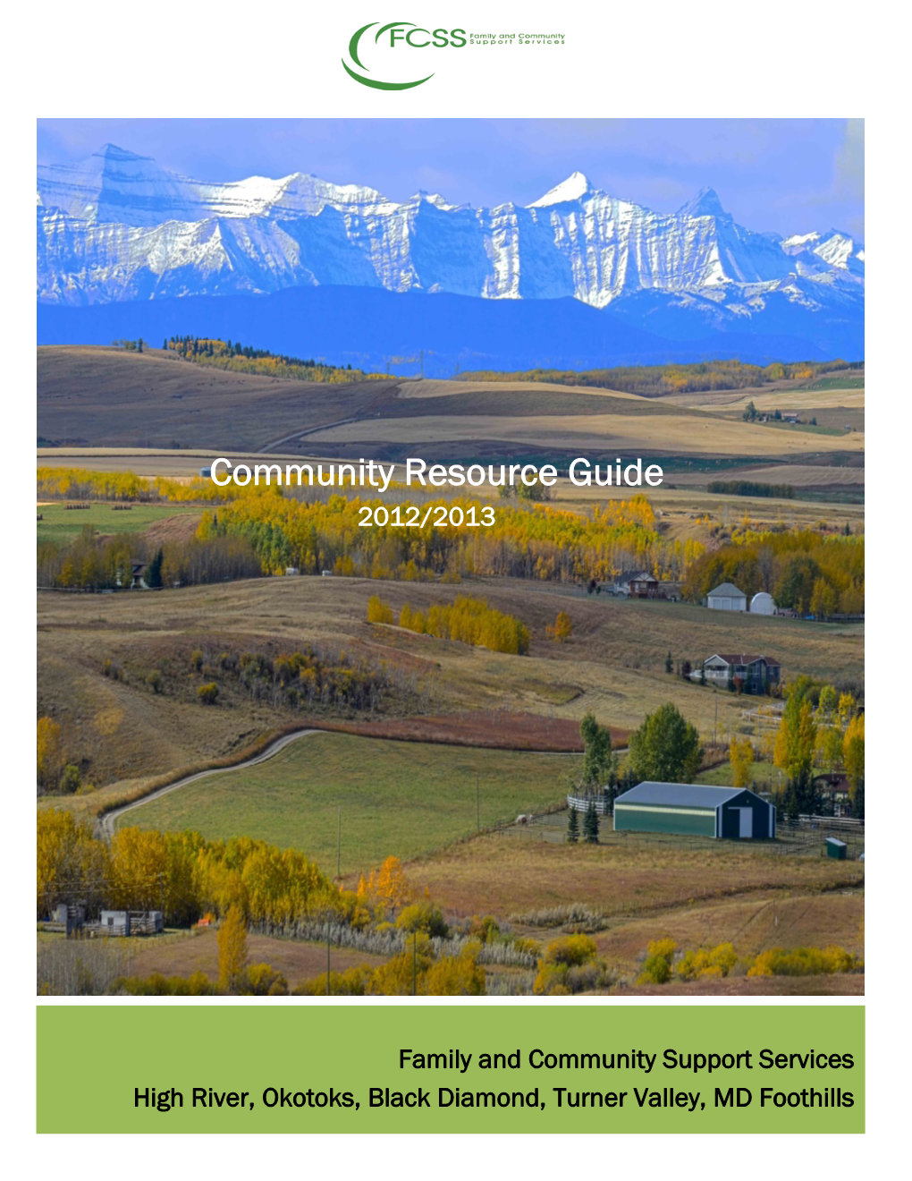 Foothills Community Resource Guide