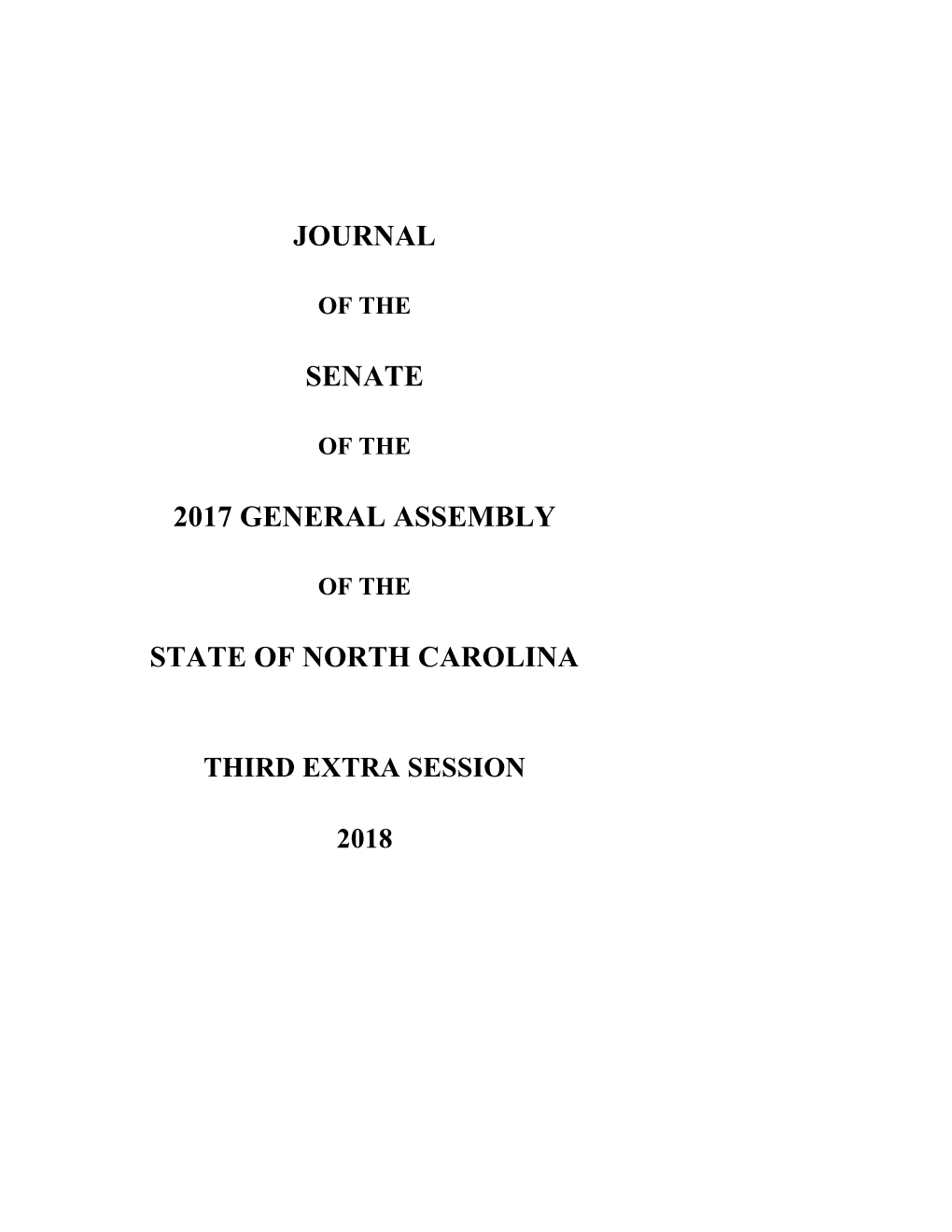 Journal Senate 2017 General