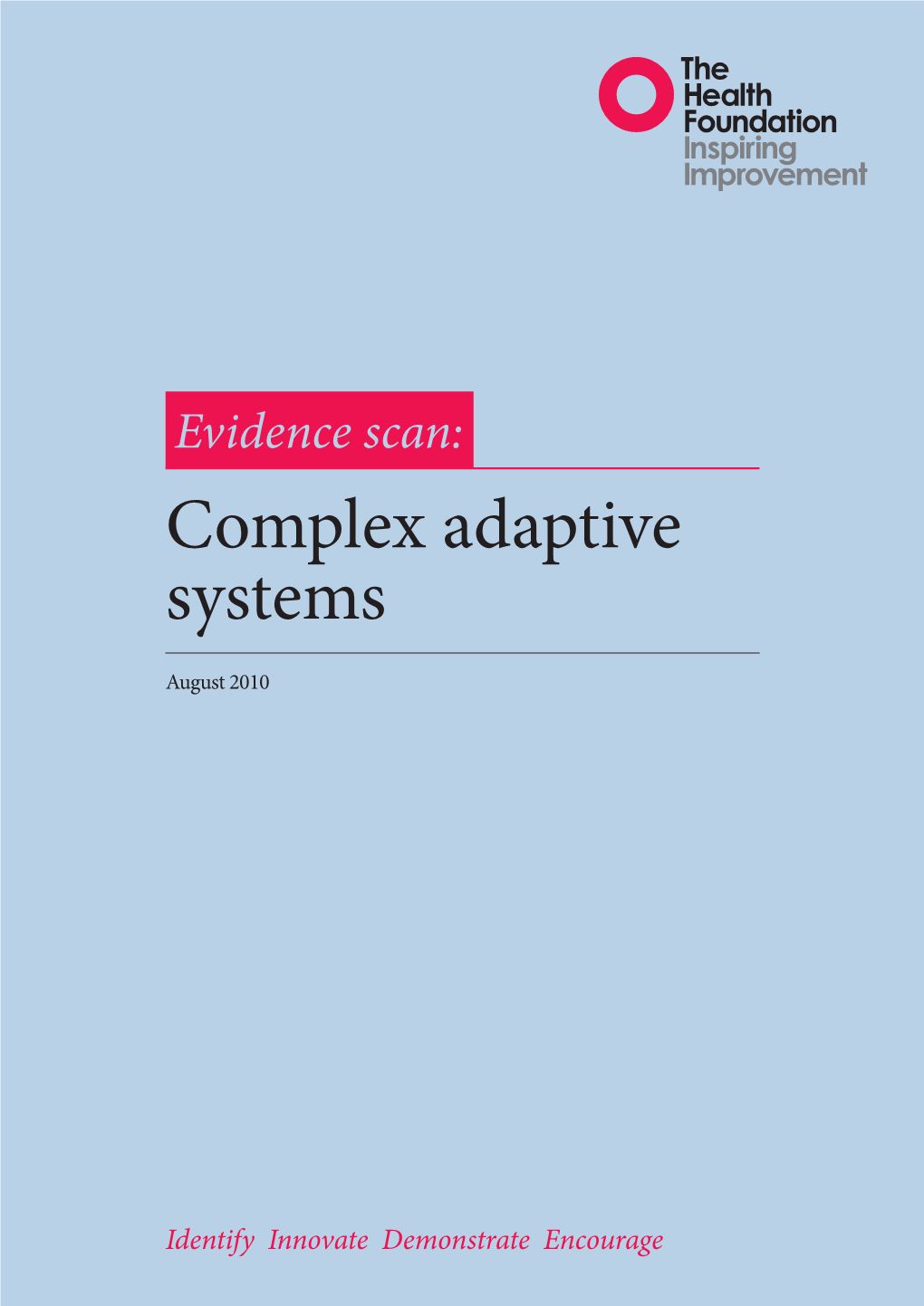 Complex Adaptive Systems