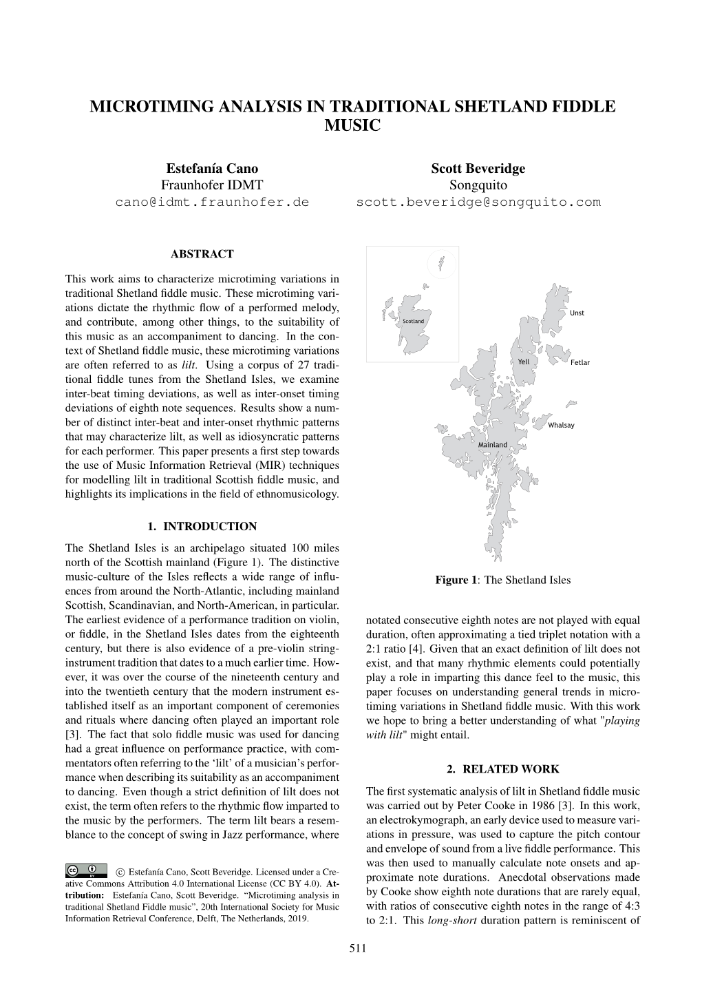 Microtiming Analysis in Traditional Shetland Fiddle Music