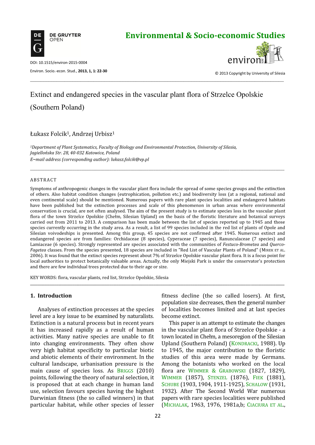 Environmental & Socio-Economic Studies