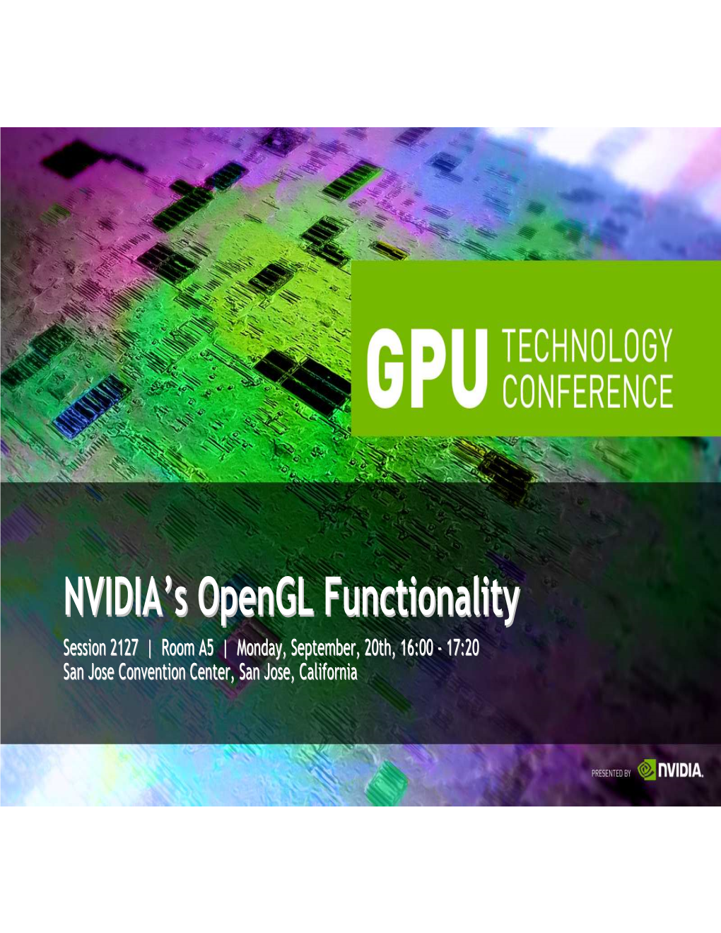 NVIDIA's Opengl Functionality