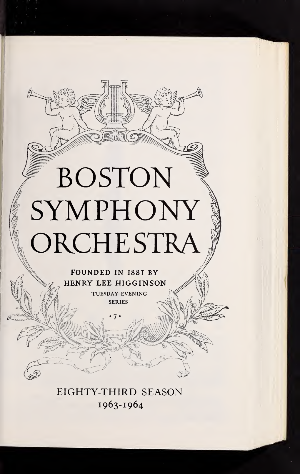 Boston Symphony Orchestra Concert Programs, Season 83