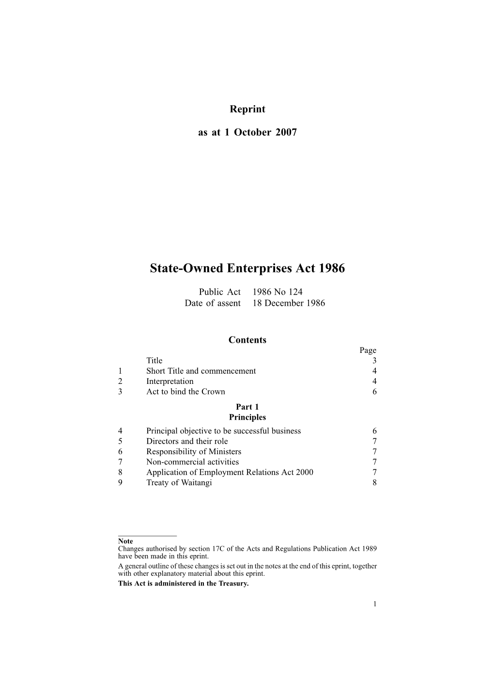 Stateowned Enterprises Act 1986