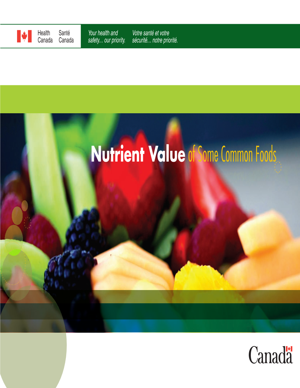 Nutrient Value of Some Common Foods