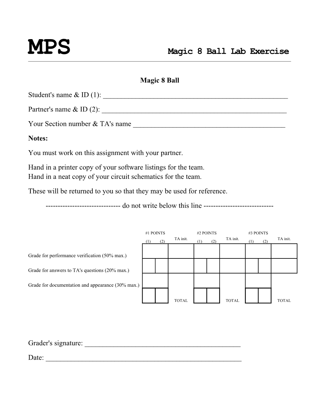 MPS Magic 8 Ball Lab Exercise