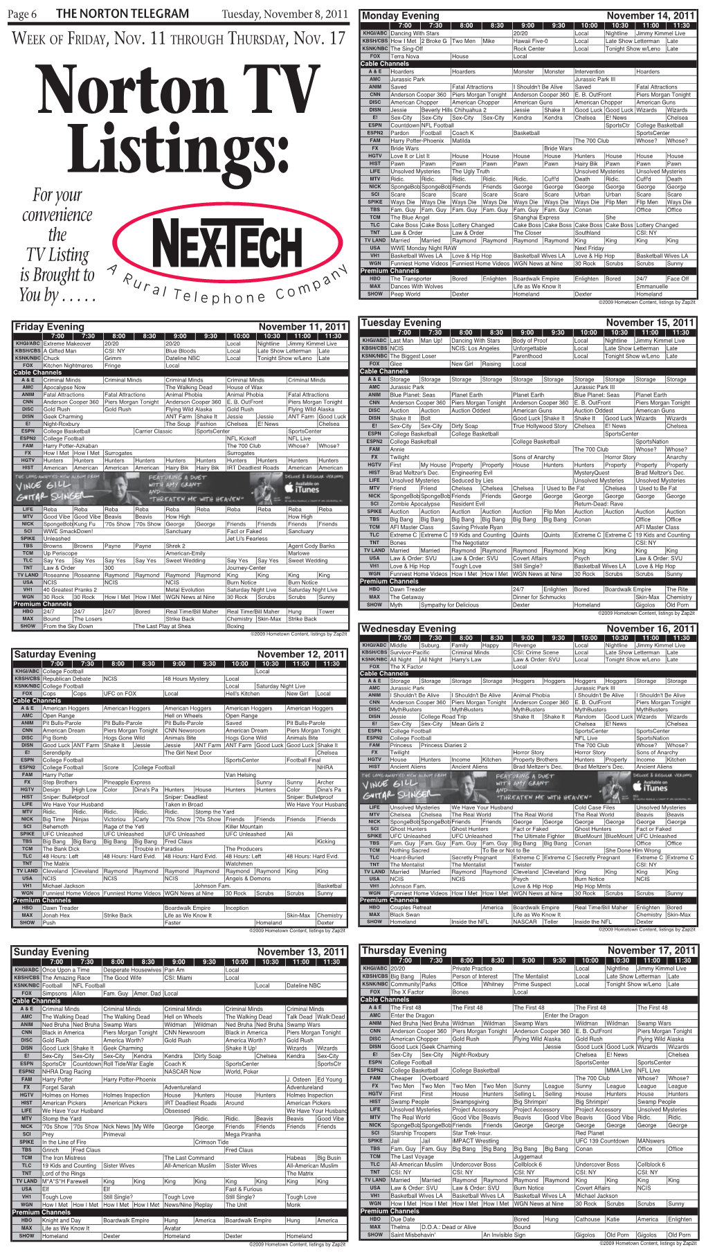 06 11-8-11 TV Guide.Indd