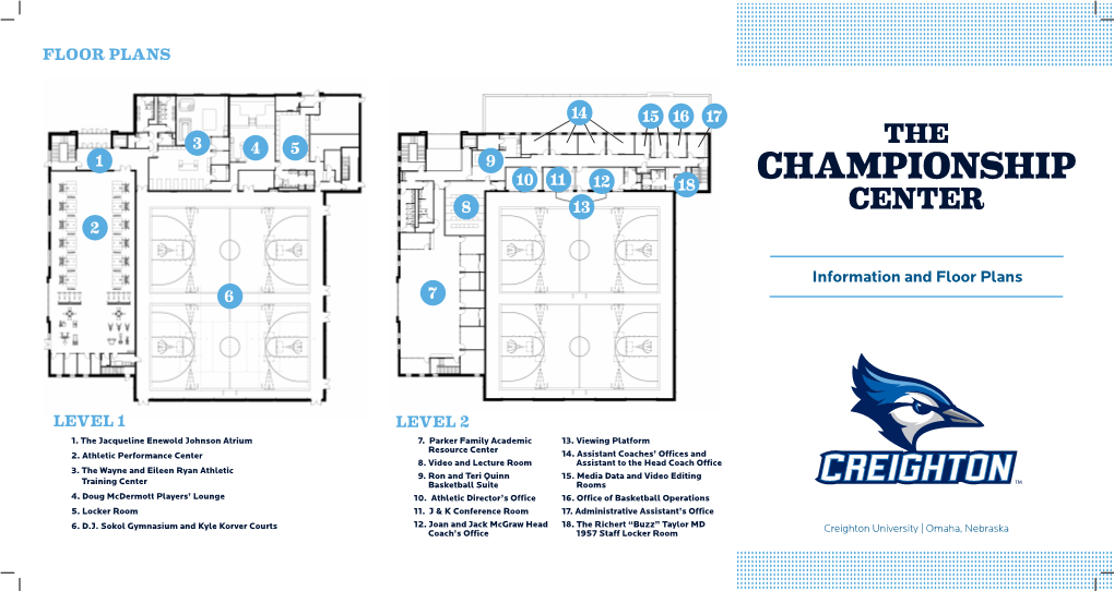 Information and Floor Plans LEVEL 2 LEVEL 1 FLOOR PLANS 6 1 2 3 4 5