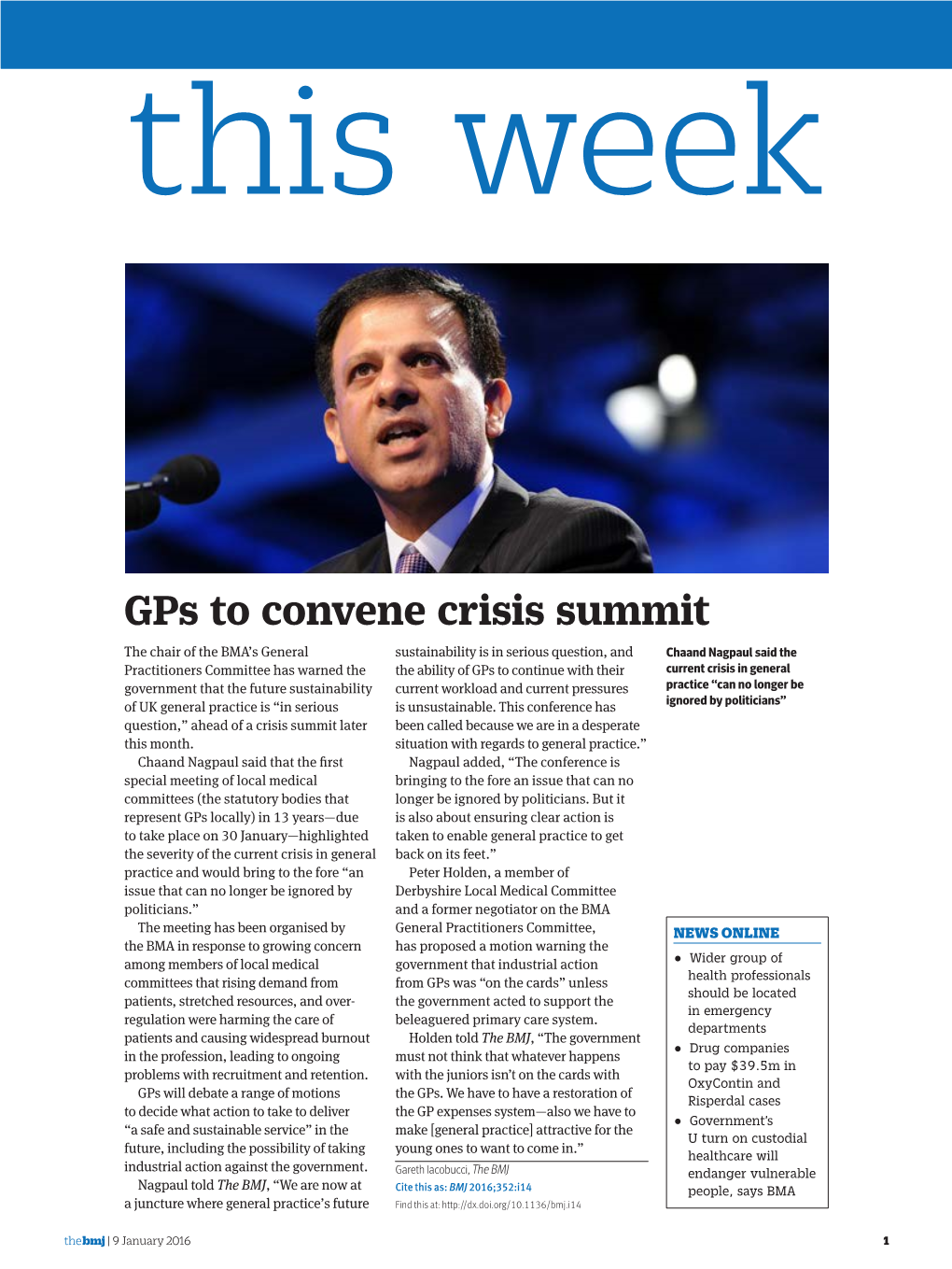 Gps to Convene Crisis Summit