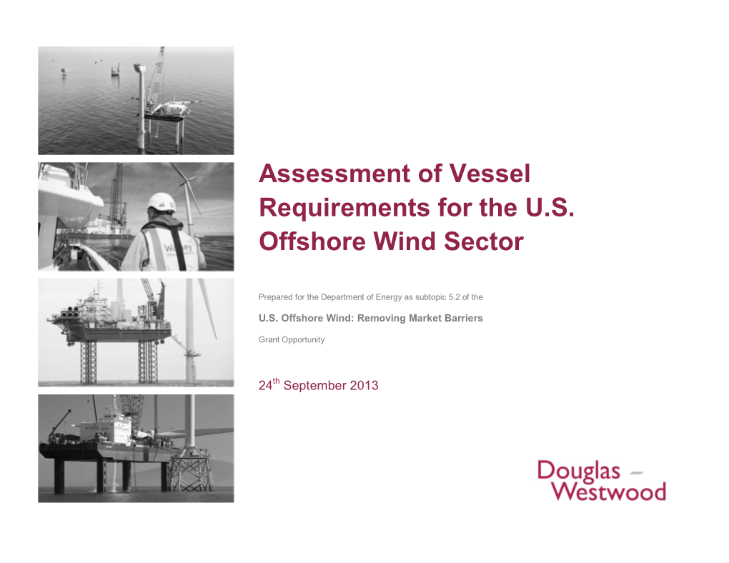 Assessment of Vessel Requirements for the U.S. Offshore Wind Sector